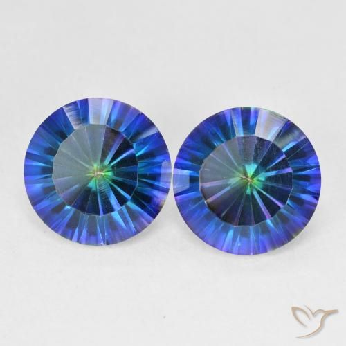 Shop natural 4.78ct Bleu multicolore Quartz mystique gems, Tour, from Brésil at GemSelect. In stock, global shipping!