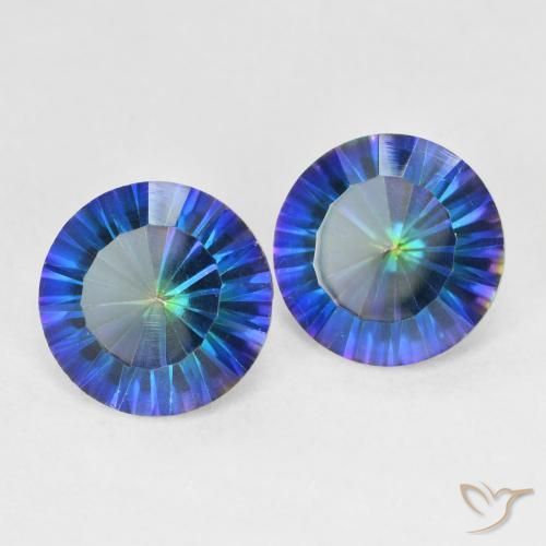 Shop natural 4.78ct Bleu multicolore Quartz mystique gems, Tour, from Brésil at GemSelect. In stock, global shipping!