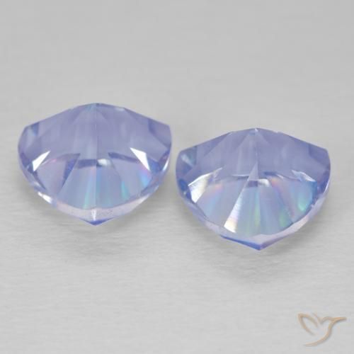 Shop natural 3.69ct Bleu multicolore Quartz mystique gems, Trillion, from Brésil at GemSelect. In stock, global shipping!