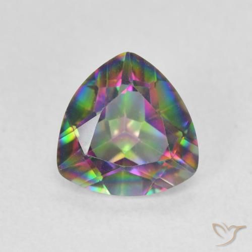 1.04ct Naturel Multicolore Quartz mystique, Trillion, VVS