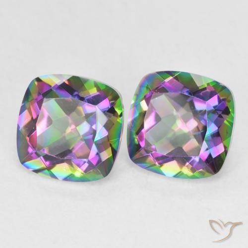 Shop natural 2.78ct Multicolore Quartz mystique gems, Coussin, from Brésil at GemSelect. In stock, global shipping!
