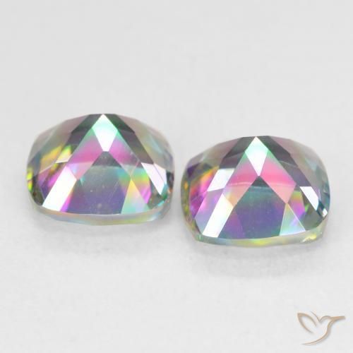 Shop natural 2.78ct Multicolore Quartz mystique gems, Coussin, from Brésil at GemSelect. In stock, global shipping!