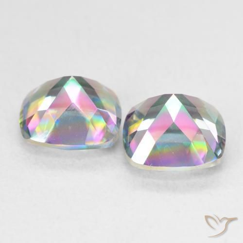 Shop natural 2.75ct Multicolore Quartz mystique gems, Coussin, from Brésil at GemSelect. In stock, global shipping!