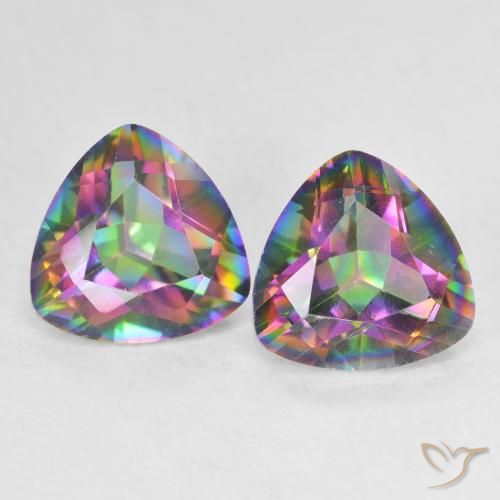 Shop natural 3.39ct Multicolore Quartz mystique gems, Trillion, from Brésil at GemSelect. In stock, global shipping!