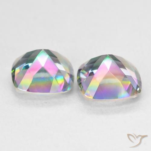 Shop natural 2.73ct Multicolore Quartz mystique gems, Coussin, from Brésil at GemSelect. In stock, global shipping!