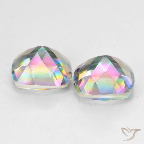 Shop natural 2.82ct Multicolore Quartz mystique gems, Coussin, from Brésil at GemSelect. In stock, global shipping!
