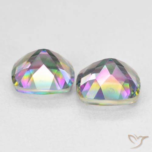 Shop natural 2.77ct Multicolore Quartz mystique gems, Coussin, from Brésil at GemSelect. In stock, global shipping!