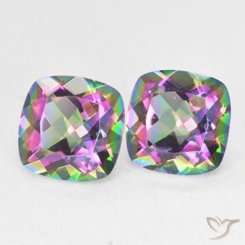 Shop natural 2.79ct Multicolore Quartz mystique gems, Coussin, from Brésil at GemSelect. In stock, global shipping!