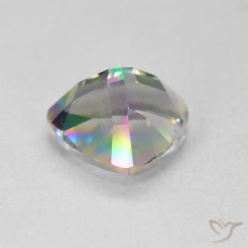 Quartz mystique Multicolore naturelle Trillion, 1.62 ct, VVS