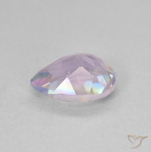 Quartz mystique Multicolore naturelle En forme de poire, 1.09 ct, VVS-VS