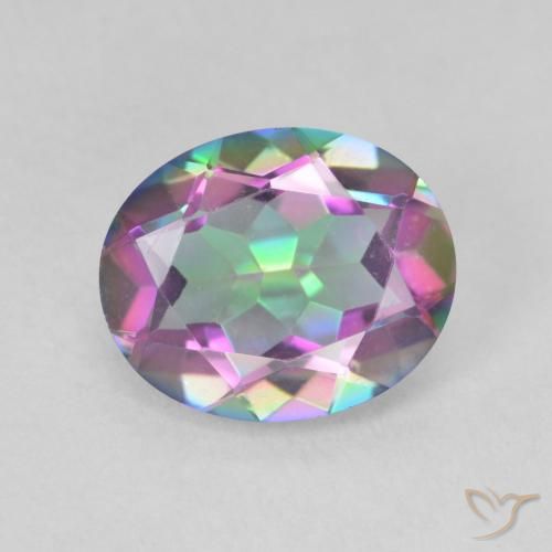 3.08ct Naturel Multicolore Quartz mystique, ovale, VVS-VS