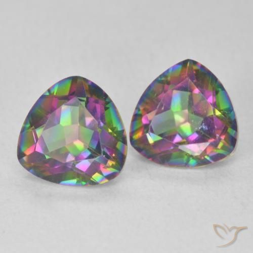 Shop natural 2.28ct Multicolore Quartz mystique gems, Trillion, from Brésil at GemSelect. In stock, global shipping!