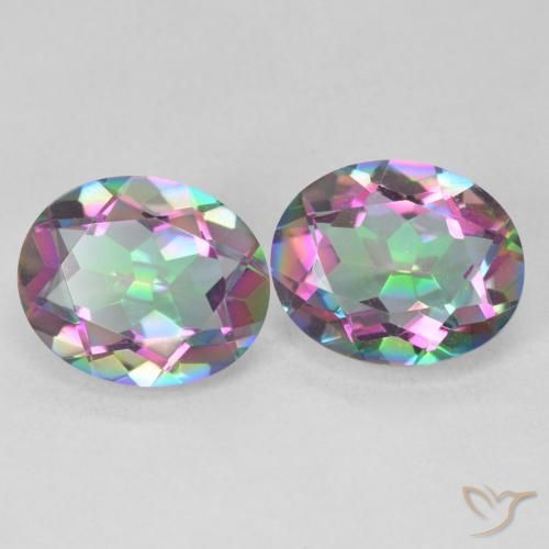 Shop natural 6.35ct Multicolore Quartz mystique gems, ovale, from Brésil at GemSelect. In stock, global shipping!