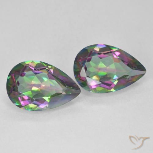 Shop natural 5.76ct Multicolore Quartz mystique gems, En forme de poire, from Brésil at GemSelect. In stock, global shipping!