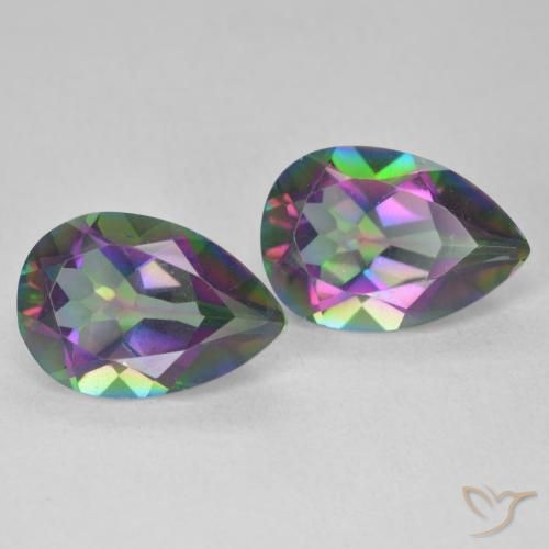 Shop natural 5.80ct Multicolore Quartz mystique gems, En forme de poire, from Brésil at GemSelect. In stock, global shipping!