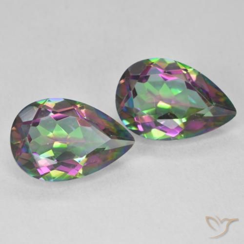 Shop natural 5.93ct Multicolore Quartz mystique gems, En forme de poire, from Brésil at GemSelect. In stock, global shipping!