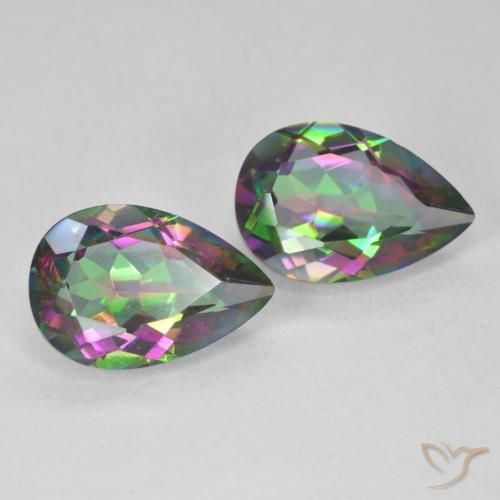 Shop natural 6.05ct Multicolore Quartz mystique gems, En forme de poire, from Brésil at GemSelect. In stock, global shipping!