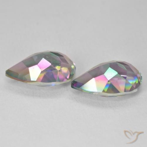 Shop natural 6.05ct Multicolore Quartz mystique gems, En forme de poire, from Brésil at GemSelect. In stock, global shipping!