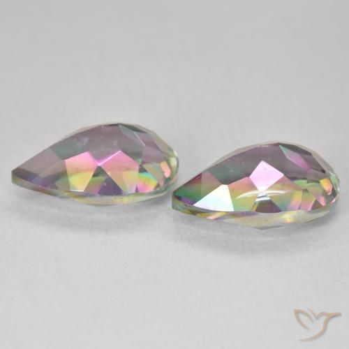 Shop natural 6.20ct Multicolore Quartz mystique gems, En forme de poire, from Brésil at GemSelect. In stock, global shipping!