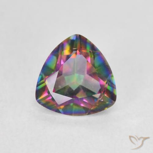 1.06ct Naturel Multicolore Quartz mystique, Trillion, VVS