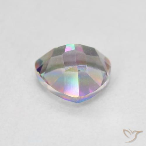 Quartz mystique Multicolore naturelle Trillion, 1.06 ct, VVS