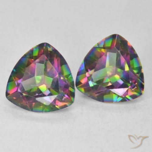 Shop natural 2.23ct Multicolore Quartz mystique gems, Trillion, from Brésil at GemSelect. In stock, global shipping!