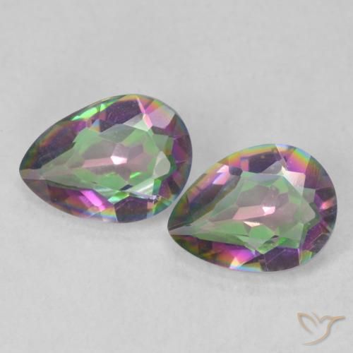 Shop natural 1.61ct Multicolore Quartz mystique gems, En forme de poire, from Brésil at GemSelect. In stock, global shipping!