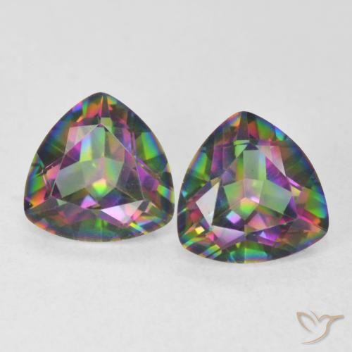 Shop natural 2.22ct Multicolore Quartz mystique gems, Trillion, from Brésil at GemSelect. In stock, global shipping!