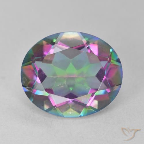 5.49ct Naturel Multicolore Quartz mystique, ovale, VS