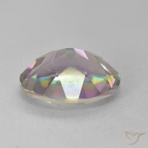 Quartz mystique Multicolore naturelle ovale, 5.49 ct, VS