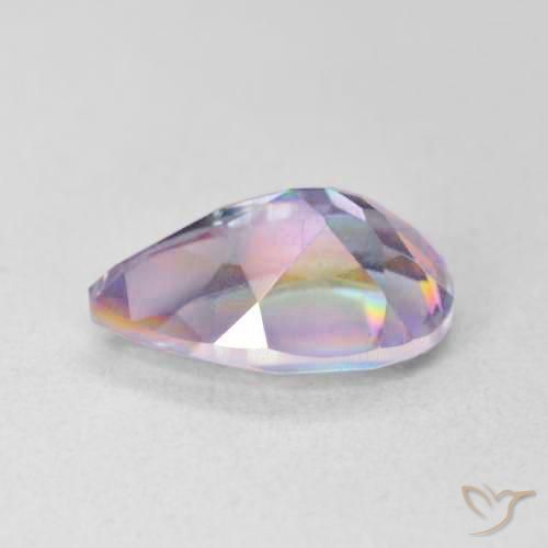 Quartz mystique Multicolore naturelle En forme de poire, 2.91 ct, VVS
