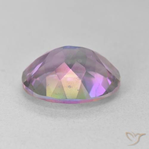 Quartz mystique Multicolore naturelle ovale, 5.14 ct, VVS