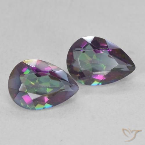 Shop natural 1.26ct Multicolore Quartz mystique gems, En forme de poire, from Brésil at GemSelect. In stock, global shipping!