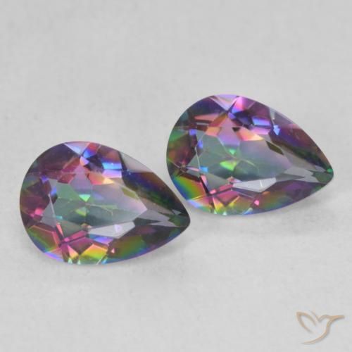 Shop natural 1.25ct Multicolore Quartz mystique gems, En forme de poire, from Brésil at GemSelect. In stock, global shipping!