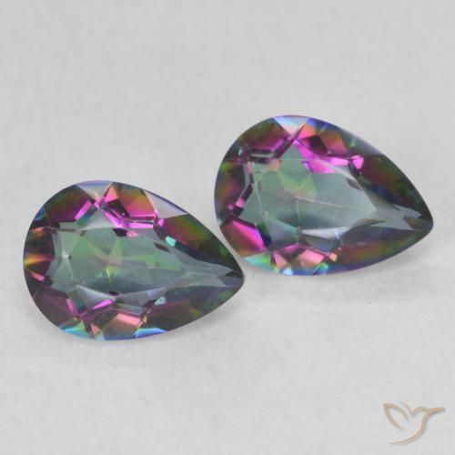 Shop natural 1.22ct Multicolore Quartz mystique gems, En forme de poire, from Brésil at GemSelect. In stock, global shipping!