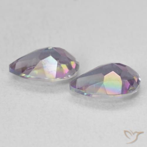 Shop natural 1.24ct Multicolore Quartz mystique gems, En forme de poire, from Brésil at GemSelect. In stock, global shipping!