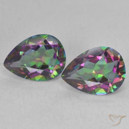 Shop natural 2.12ct Multicolore Quartz mystique gems, En forme de poire, from Brésil at GemSelect. In stock, global shipping!