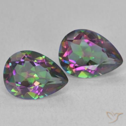 Shop natural 2.12ct Multicolore Quartz mystique gems, En forme de poire, from Brésil at GemSelect. In stock, global shipping!