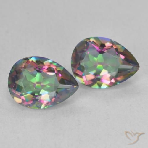 Shop natural 2.27ct Multicolore Quartz mystique gems, En forme de poire, from Brésil at GemSelect. In stock, global shipping!