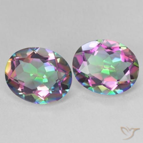Shop natural 6.11ct Multicolore Quartz mystique gems, ovale, from Brésil at GemSelect. In stock, global shipping!