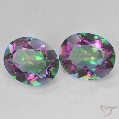 Shop natural 6.90ct Multicolore Quartz mystique gems, ovale, from Brésil at GemSelect. In stock, global shipping!