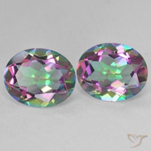 Shop natural 6.33ct Multicolore Quartz mystique gems, ovale, from Brésil at GemSelect. In stock, global shipping!