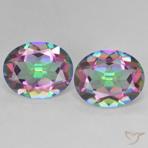 Shop natural 6.02ct Multicolore Quartz mystique gems, ovale, from Brésil at GemSelect. In stock, global shipping!