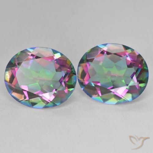 Shop natural 10.86ct Multicolore Quartz mystique gems, ovale, from Brésil at GemSelect. In stock, global shipping!