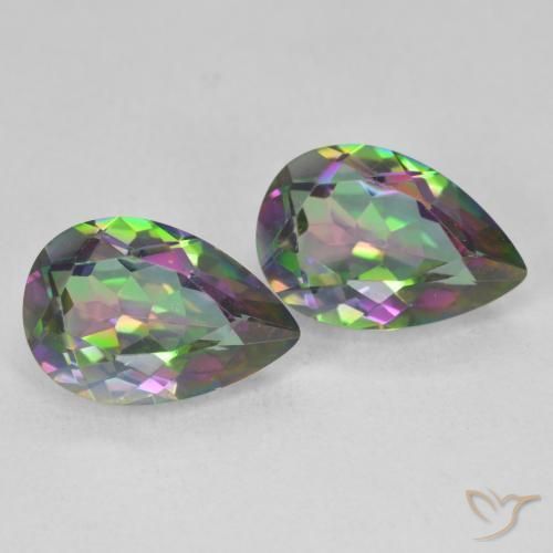 Shop natural 5.87ct Multicolore Quartz mystique gems, En forme de poire, from Brésil at GemSelect. In stock, global shipping!