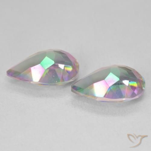 Shop natural 5.87ct Multicolore Quartz mystique gems, En forme de poire, from Brésil at GemSelect. In stock, global shipping!