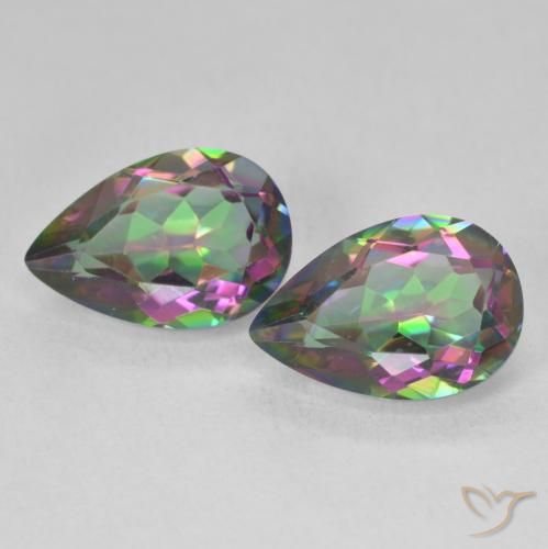 Shop natural 5.93ct Multicolore Quartz mystique gems, En forme de poire, from Brésil at GemSelect. In stock, global shipping!