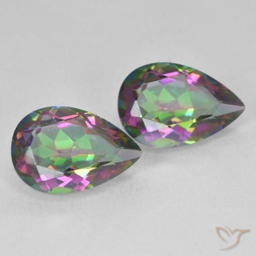 Shop natural 5.95ct Multicolore Quartz mystique gems, En forme de poire, from Brésil at GemSelect. In stock, global shipping!