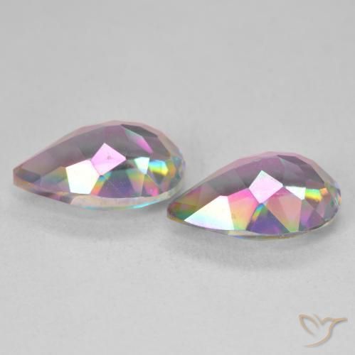 Shop natural 5.95ct Multicolore Quartz mystique gems, En forme de poire, from Brésil at GemSelect. In stock, global shipping!