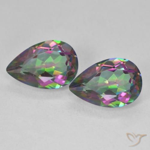 Shop natural 5.81ct Multicolore Quartz mystique gems, En forme de poire, from Brésil at GemSelect. In stock, global shipping!
